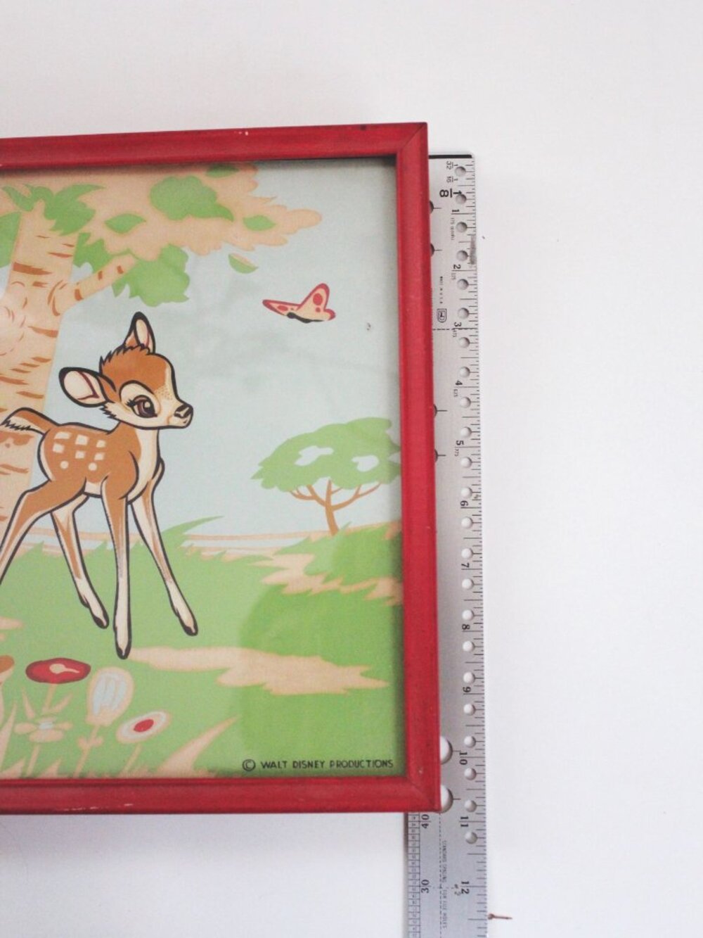 Vintage Walt Disney Productions Framed Prints Set Of 3 Minnie Mouse Bambi & Dona - Picture 7 of 9
